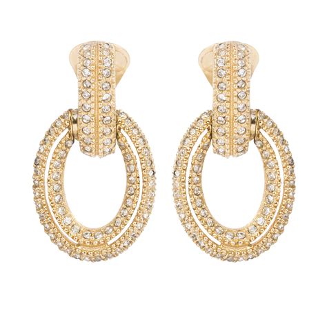 christian dior hoop earrings|christian dior earrings price.